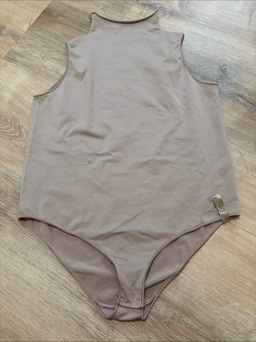 Skims Fits Everybody sleeveless mock neck bodysuit Shapewear neutral taupe 4X